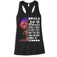 I'm a June Woman Cute Birthday Women's Racerback Tank