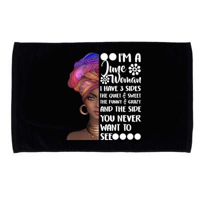 I'm a June Woman Cute Birthday Microfiber Hand Towel