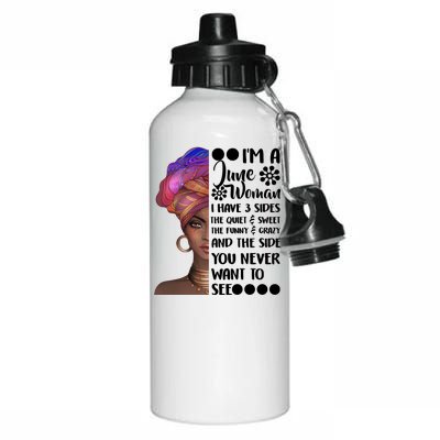 I'm a June Woman Cute Birthday Aluminum Water Bottle