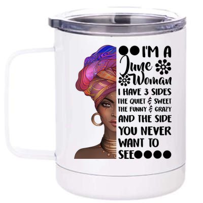 I'm a June Woman Cute Birthday 12 oz Stainless Steel Tumbler Cup