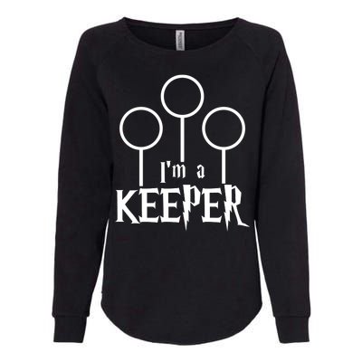 I'm A Keeper Womens California Wash Sweatshirt