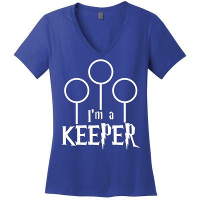 I'm A Keeper Women's V-Neck T-Shirt