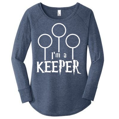 I'm A Keeper Women's Perfect Tri Tunic Long Sleeve Shirt