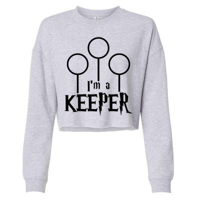 I'm A Keeper Cropped Pullover Crew