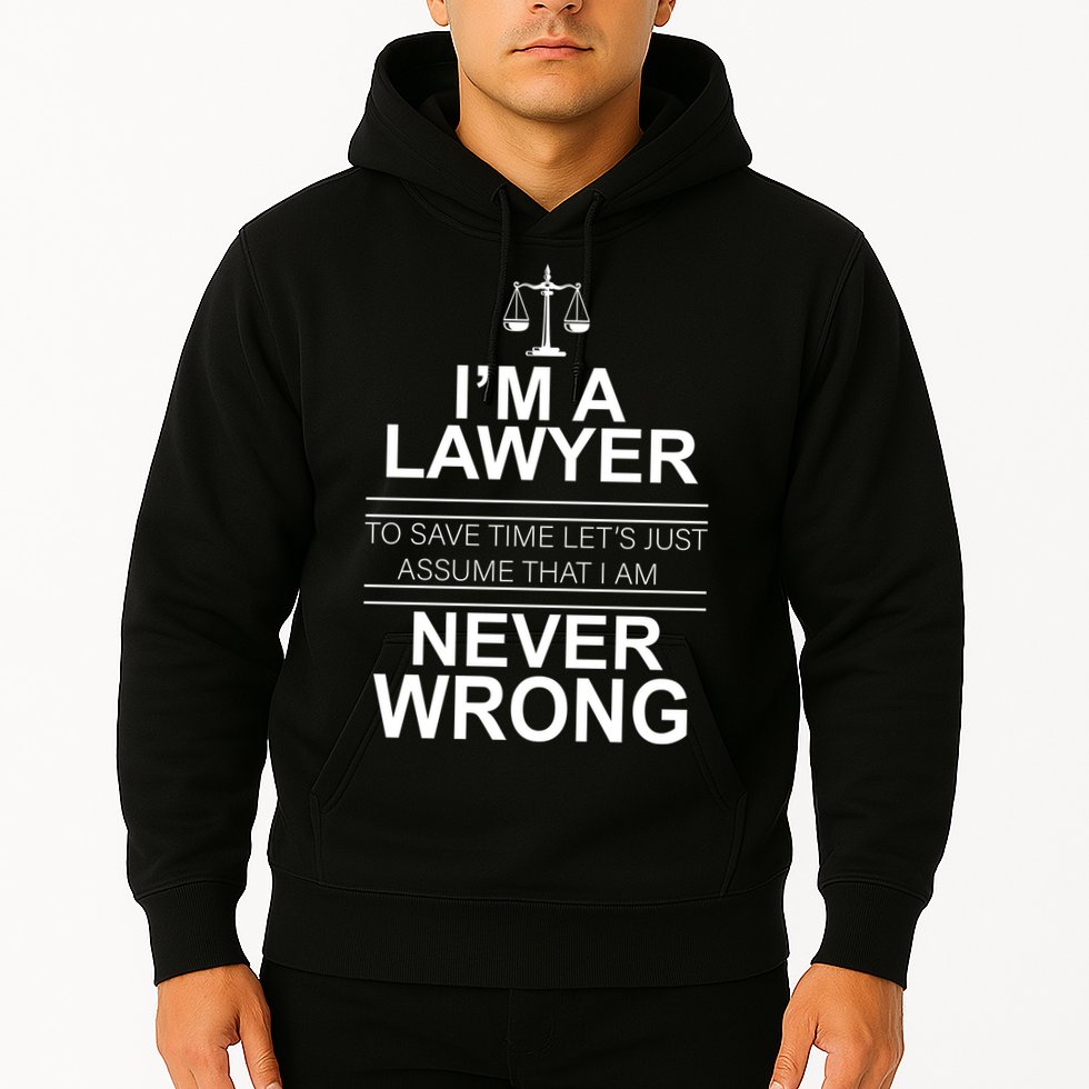 I'm a Lawyer Let's Assume I'm Never Wrong Hoodie