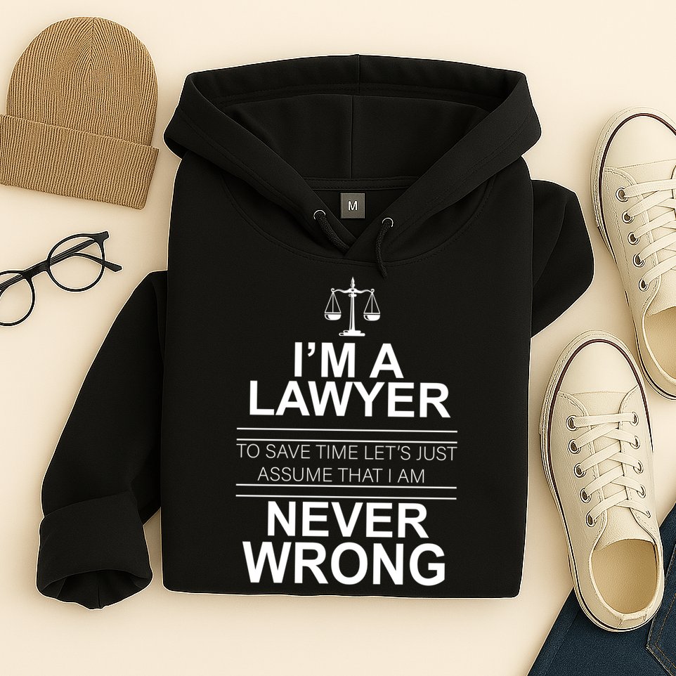 I'm a Lawyer Let's Assume I'm Never Wrong Hoodie