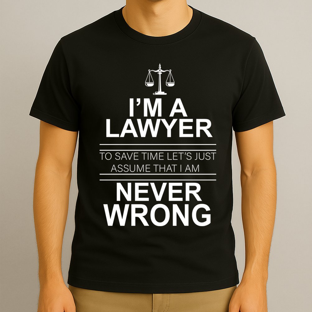 I'm a Lawyer Let's Assume I'm Never Wrong T-Shirt