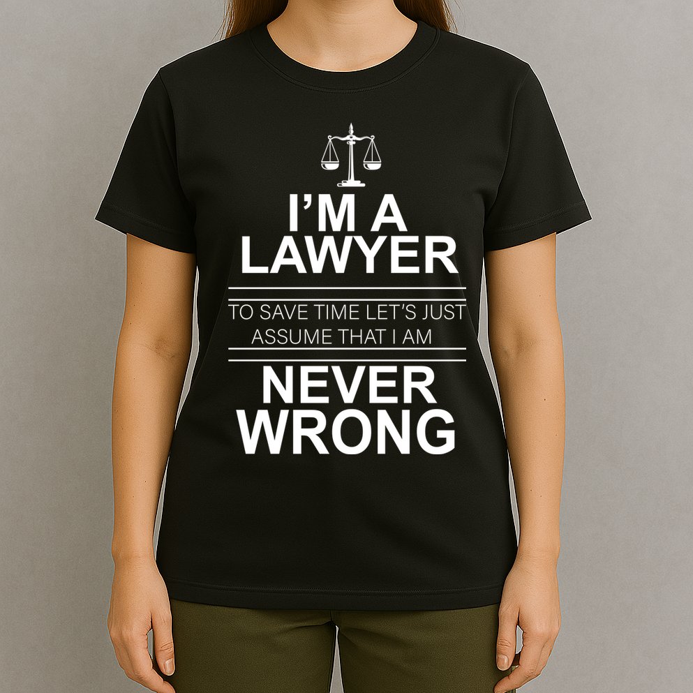 I'm a Lawyer Let's Assume I'm Never Wrong T-Shirt