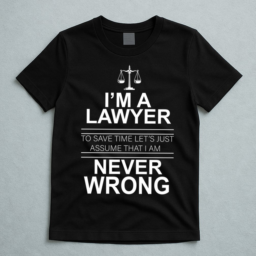I'm a Lawyer Let's Assume I'm Never Wrong T-Shirt
