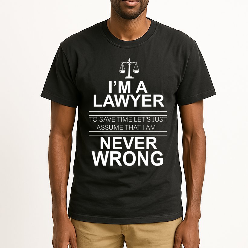 I'm a Lawyer Let's Assume I'm Never Wrong Tall T-Shirt