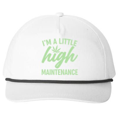 I'm A Little High Maintenance Snapback Five-Panel Rope Hat