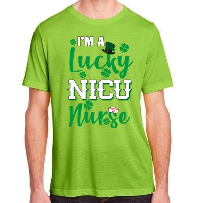 I'm A Lucky Nicu Nurse St Patrick's Day Adult ChromaSoft Performance T-Shirt