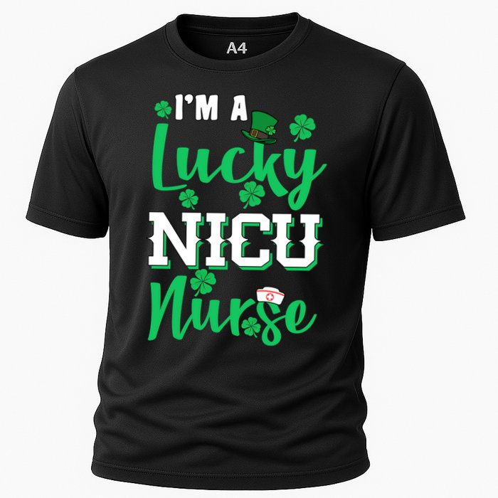 I'm A Lucky Nicu Nurse St Patrick's Day Cooling Performance Crew T-Shirt