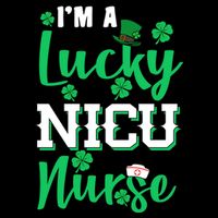 I'm A Lucky Nicu Nurse St Patrick's Day Cooling Performance Crew T-Shirt
