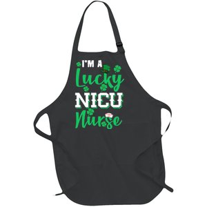 I'm A Lucky Nicu Nurse St Patrick's Day Full-Length Apron With Pockets