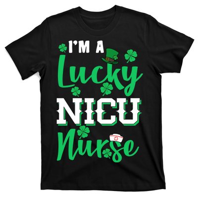 I'm A Lucky Nicu Nurse St Patrick's Day T-Shirt