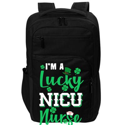 I'm A Lucky Nicu Nurse St Patrick's Day Impact Tech Backpack