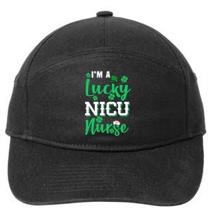 I'm A Lucky Nicu Nurse St Patrick's Day 7-Panel Snapback Hat