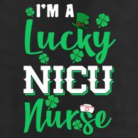 I'm A Lucky Nicu Nurse St Patrick's Day Adult Drive Performance Visor