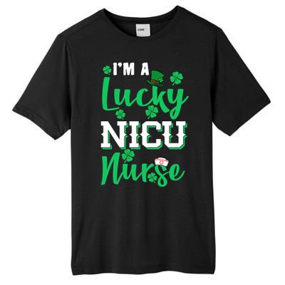 I'm A Lucky Nicu Nurse St Patrick's Day Tall Fusion ChromaSoft Performance T-Shirt