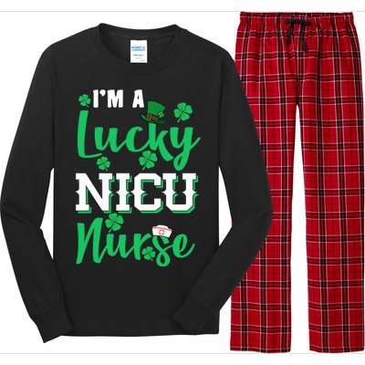 I'm A Lucky Nicu Nurse St Patrick's Day Long Sleeve Pajama Set