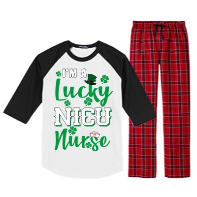 I'm A Lucky Nicu Nurse St Patrick's Day Raglan Sleeve Pajama Set