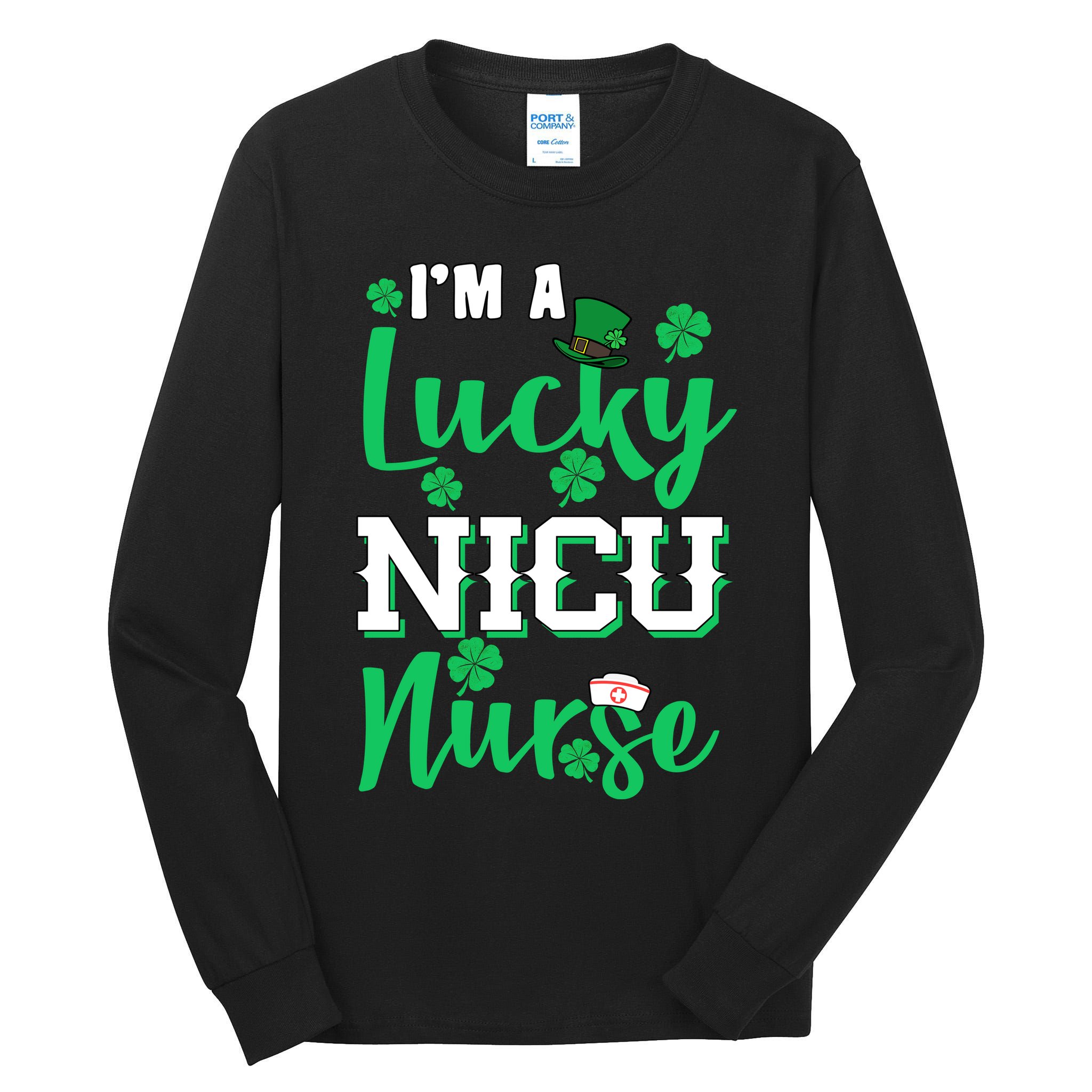 I'm A Lucky Nicu Nurse St Patrick's Day Tall Long Sleeve T-Shirt
