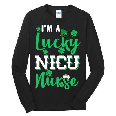 I'm A Lucky Nicu Nurse St Patrick's Day Tall Long Sleeve T-Shirt