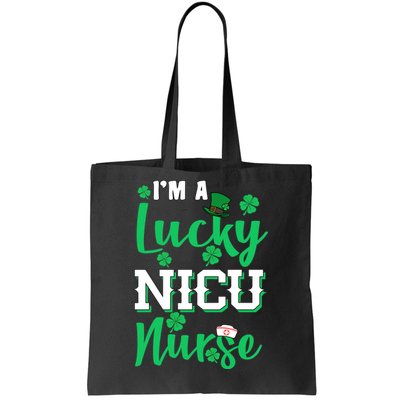 I'm A Lucky Nicu Nurse St Patrick's Day Tote Bag