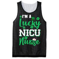 I'm A Lucky Nicu Nurse St Patrick's Day Mesh Reversible Basketball Jersey Tank