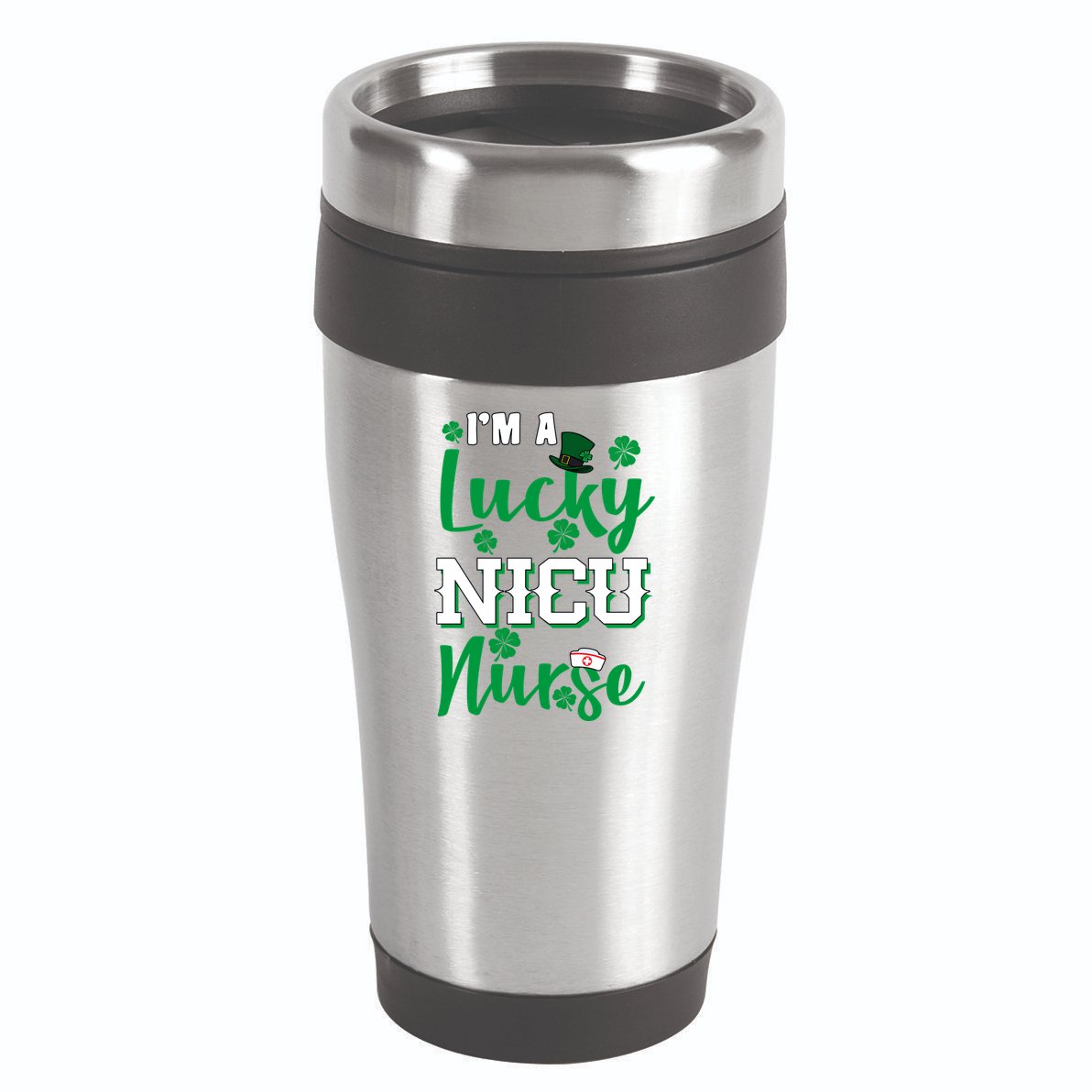 I'm A Lucky Nicu Nurse St Patrick's Day 16oz Travel Tumbler