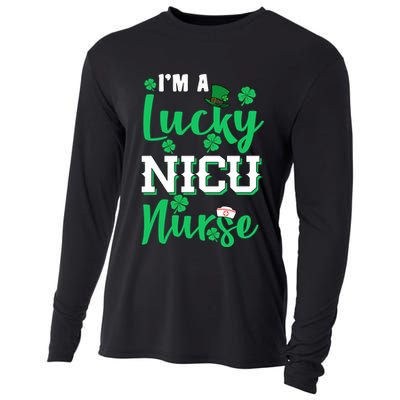 I'm A Lucky Nicu Nurse St Patrick's Day Cooling Performance Long Sleeve Crew