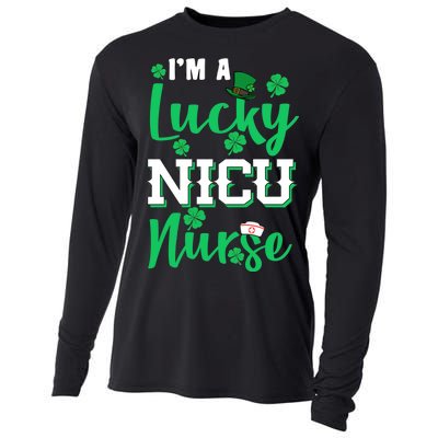 I'm A Lucky Nicu Nurse St Patrick's Day Cooling Performance Long Sleeve Crew