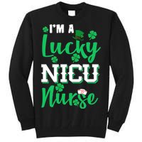 I'm A Lucky Nicu Nurse St Patrick's Day Tall Sweatshirt