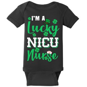 I'm A Lucky Nicu Nurse St Patrick's Day Baby Bodysuit