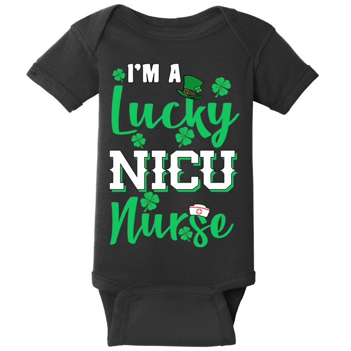 I'm A Lucky Nicu Nurse St Patrick's Day Baby Bodysuit