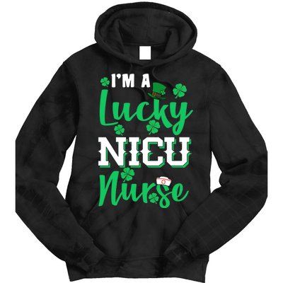 I'm A Lucky Nicu Nurse St Patrick's Day Tie Dye Hoodie