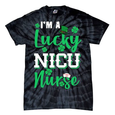 I'm A Lucky Nicu Nurse St Patrick's Day Tie-Dye T-Shirt