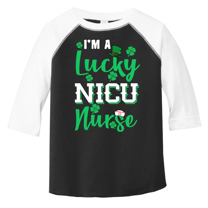 I'm A Lucky Nicu Nurse St Patrick's Day Toddler Fine Jersey T-Shirt