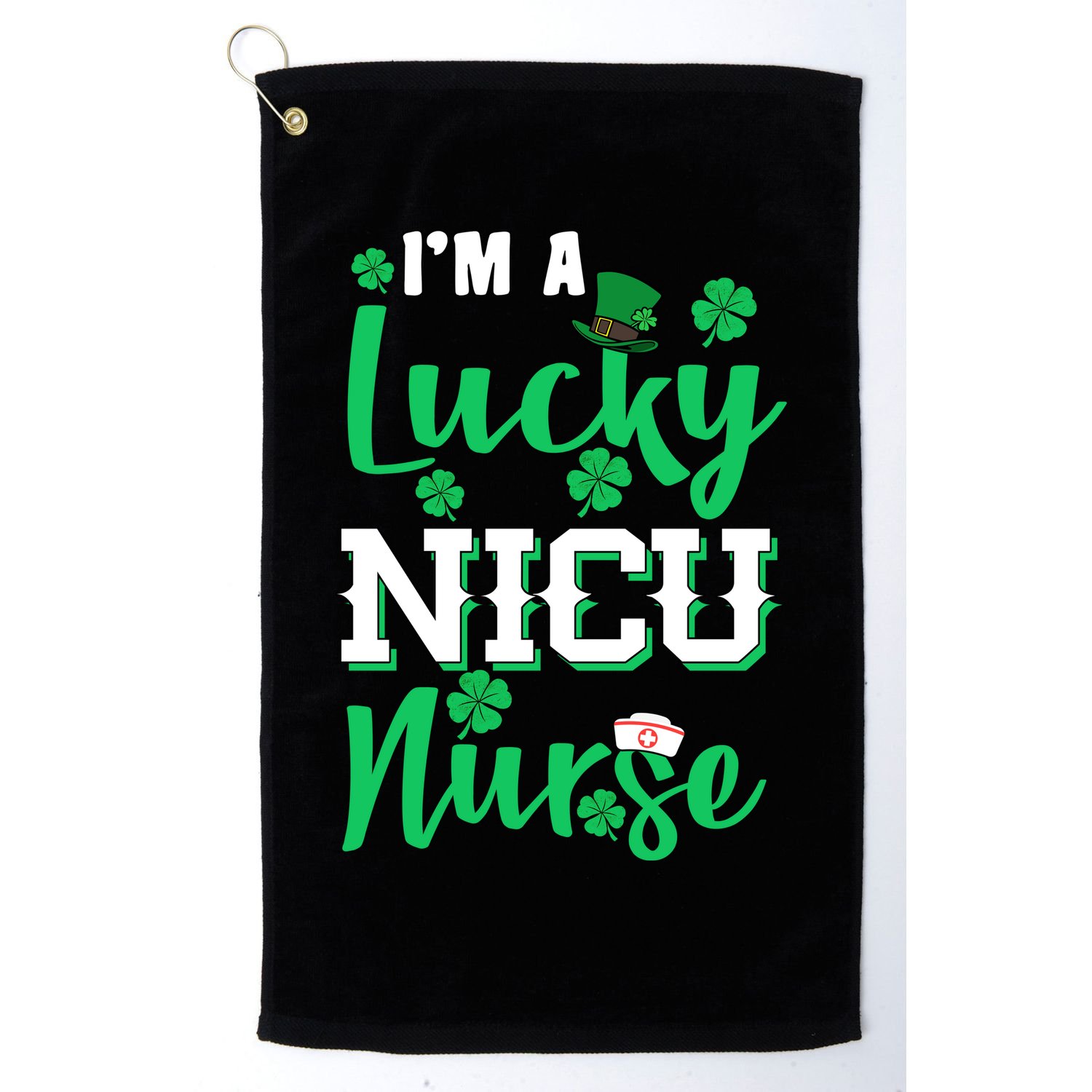 I'm A Lucky Nicu Nurse St Patrick's Day Golf Towel