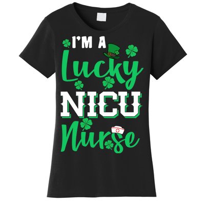 I'm A Lucky Nicu Nurse St Patrick's Day Women's T-Shirt