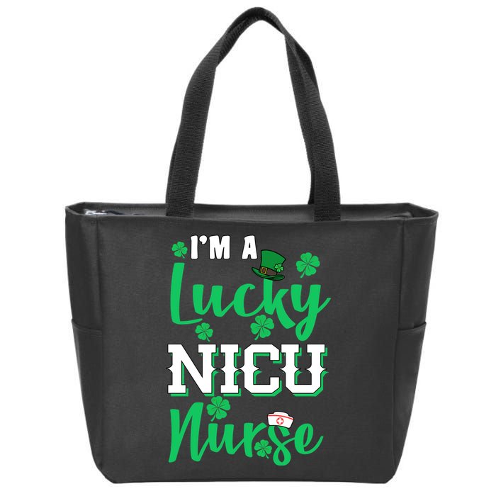 I'm A Lucky Nicu Nurse St Patrick's Day Zip Tote Bag