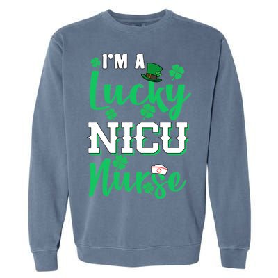 I'm A Lucky Nicu Nurse St Patrick's Day Garment-Dyed Sweatshirt