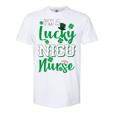 I'm A Lucky Nicu Nurse St Patrick's Day Softstyle CVC T-Shirt