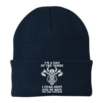 I'm A Man Of the Norse I Fear Odin And My Wife You Are Neither Knit Cap Winter Beanie