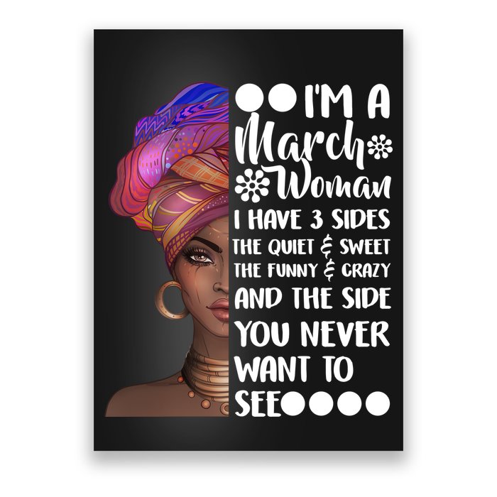 I'm A March Woman Cute Birthday Poster