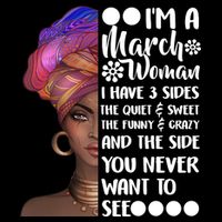 I'm A March Woman Cute Birthday Poster