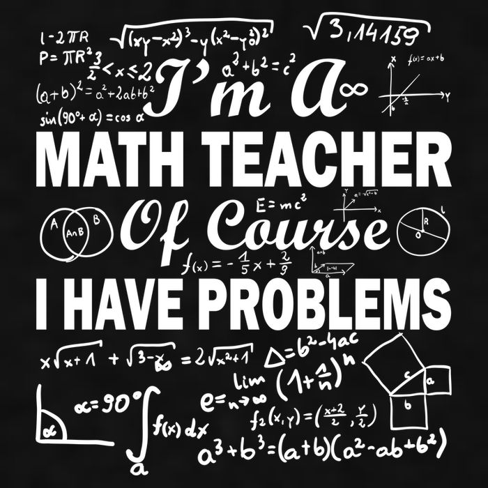 I'm A Math Teacher Of Course I Have Problems Ladies PosiCharge Tri-Blend Wicking Tank