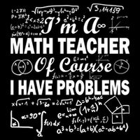 I'm A Math Teacher Of Course I Have Problems Drawstring Bag