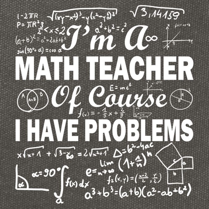 I'm A Math Teacher Of Course I Have Problems Cotton Canvas Backpack